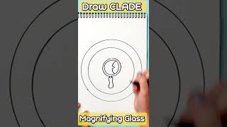 Learn to draw the CLADE magnifying glass ✍️🔎 creaturecases CLADE learntodraw shorts [upl. by Rehtae]