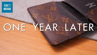 LOUIS VUITTON  Mens Pocket Organizer  One Year Later Review Update  How Does It Hold Up [upl. by Lambertson334]