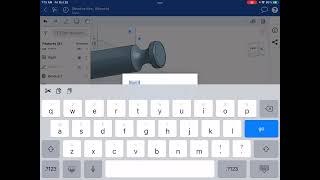 Tutorial using Revolve and Circular Feature on OnShape iOS [upl. by Ingamar]