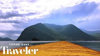 Walk on Water on The Floating Piers in Lake Iseo Italy  Condé Nast Traveler [upl. by Riley]