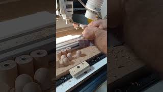 CNC Automatic Wood Lathe MachineCNC Otomatik Ahşap Torna Makinesiماكينة خراطة الخشب [upl. by Nohsid27]