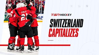 Two power play goals put Switzerland ahead in the first  IIHF World Championships 2024 [upl. by Goldin707]