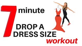 7 MINUTE WORKOUT  DROP A DRESS SIZE  7 DAY HOME WORKOUT EXERCISE CHALLENGE [upl. by Llerdna]