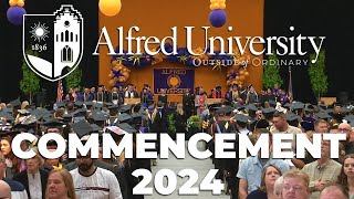 2024 Commencement  Alfred University [upl. by Merrow]