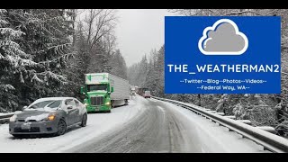 122022 North Bend WA Winter Storm Spinouts Bad Roads Heavy Snow [upl. by Ahcsim692]