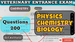 Veterinary entrance exam  chemistry paper Discussion  vet study  vetmathura 202424 [upl. by Oakes]