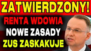 RENTA WDOWIA ZUS OGŁASZA NOWE ZASADY BĘDĄ TO NAJWIĘKSZE WYPŁATY DLA WDÓW W GRUDZIEŃ 2024 [upl. by Crosse545]