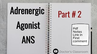 Adrenergic Agonists  ANS  Part 2 [upl. by Rafferty257]