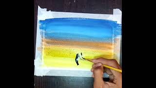 Makar Sankranti drawing with water color 😍 ytshorts youtube viral shorts [upl. by Asilat323]