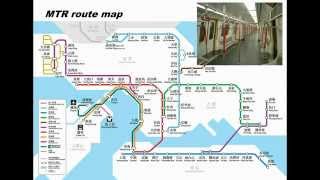 Hong Kong MTR route map  animated [upl. by Enajharas]