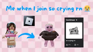 POV When I join so crying rn  Roblox [upl. by Poole]