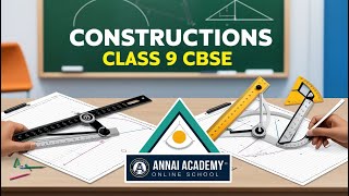 Master Constructions in Class 9 Maths  CBSE Simplified Tutorial [upl. by Elik]