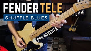 Telecaster Shuffle Blues in G [upl. by Idhem]