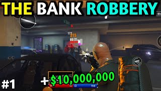 THE BANK HEIST FOR 10000000  HEIST ARMED GAMEPLAY 1 IN HINDIP [upl. by Dosh672]