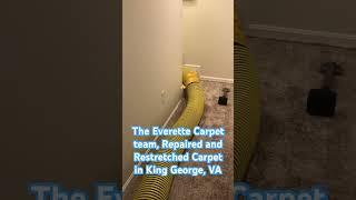 Young Men of Everette Carpet Repair and Restretch Carpet in King George VA carpetrepair hvac [upl. by Alcina]