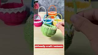 Cute Small DIY Basket With Paper Cup shorts papercupcraft diy art cute crafting craftideas [upl. by Oinotnaesoj]