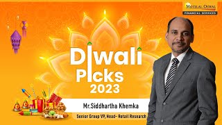 Diwali Muhurat Trading 2023 Top 3 Stock Picks By Motilal Oswal [upl. by Euqinitram]