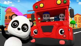 Baby Bao Panda  Wheels On The Bus Go Round And Round  Nursery Rhymes  Kids Songs [upl. by Gettings]