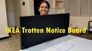 IKEA Trotten Notice Board  Assembly and Fixing on Trotten Table [upl. by Chantalle]