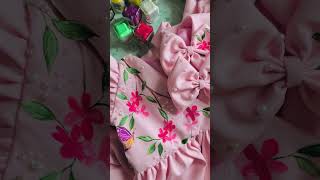 Unique hand painted birthday dress😍🎨fashion handpainted art dress unique srilanka [upl. by Ahsiri]