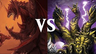 Destoroyah vs Keizer Ghidorah [upl. by Ertnom]