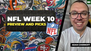 NFL Week 10 Picks and Game Previews 2024 with Adam Chernoff [upl. by Dunton]