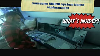 Samsung CHG90 How to fix the system board replacement WHATs INSIDE  HERVEs WORLD Episode 359 [upl. by Duwe854]