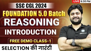 DEMO CLASS 1 REASONING INTRODUCTION CLASS  SSC FOUNDATION 5O  Abhishek Sharma [upl. by Ahsekyw]