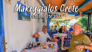 Makrygialos Crete walking tour 4k Greece 2022 [upl. by Yrahca]