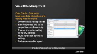 Autodesk Vault amp Inventor Integration  Data Cards [upl. by Olotrab579]