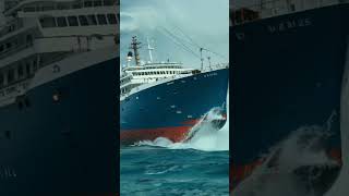 Ship Battles a Massive Wave – Can It Survive ship waves dangerouswaves [upl. by Verlee]