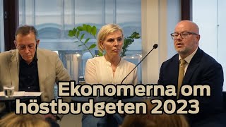 Ekonomerna om höstbudgeten 2023 [upl. by Ragucci]