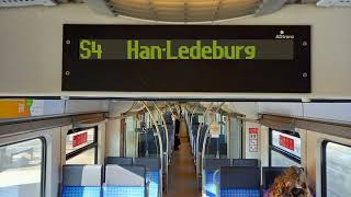 S Bahn Hannover  Ansagen der S4 Lang [upl. by Nazler462]