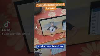 Calendari da tavolo 2025 personalizzati a tema Haikyuu [upl. by Ocicnarf]