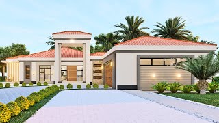 Modern house design With Fire pit and braai area 4 Bedroom [upl. by Oinolopa860]