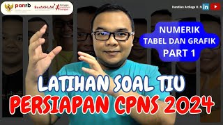 SOAL TIU CPNS 2024  NUMERIK  TABEL amp GRAFIK  LATIHAN SOAL CPNS 2024  AGAMIKIR cpns2024 [upl. by Polik682]