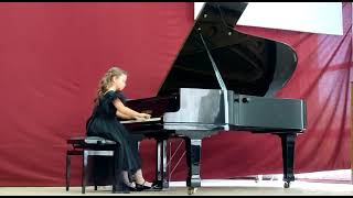 Martina Meola 8 Year JS Bach Prelude [upl. by Eduino]