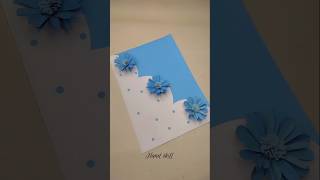 Diy paper cardpaper cardgift cardfloral cardgift card ideacard tutorialeasy card making video [upl. by Lunt]