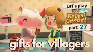 gifts for my villagers  Animal Crossing New Horizons part 27 [upl. by Shelton]