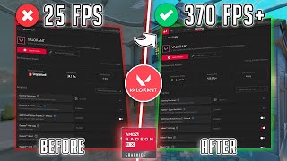 Valorant  NEW AMD Radeon Settings for FPS Boost 0 Input Delay on ANY PC 🔧 [upl. by Nellac]