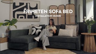 How to change your IKEA Friheten sofa covers with ZERO disassembly  Comfort Works [upl. by Base]