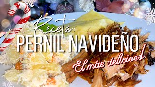 Pernil Horneado Navideño  sazón Venezolano  es mas rico y la salsa es la mejor [upl. by Karilla]