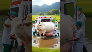 Doctors save a weak pregnant cow cow cowlover pragnent animals [upl. by Yurik]