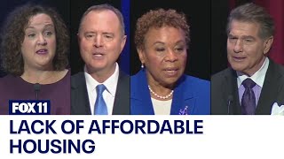 California Senate candidates debate rising housing costs [upl. by Hillard]