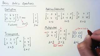 Linear Algebra  Matrix Operations [upl. by Innos862]