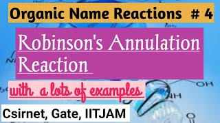 Robinson Annulation Reaction Mechanism  Organic Name Reactions  csirnet Gate IITJAM Barc [upl. by Innig]