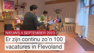 Ernstig tekort aan personeel kinderopvang en scholen zijn weer begonnen  Dit is Flevoland [upl. by Chamkis737]