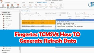 How to Generate Refresh Update Data Fingertec TCMSV3 Time Attendance Software Tutorial [upl. by Pradeep939]