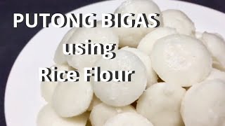 Putong Bigas using Rice Flour recipe  How to make Putong Bigas  Puto Calasiao [upl. by Yhtomot52]