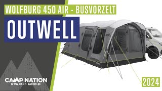 Outwell Wolfburg 450 Air  Busvorzelt 2024 Vorstellung [upl. by Maighdlin]